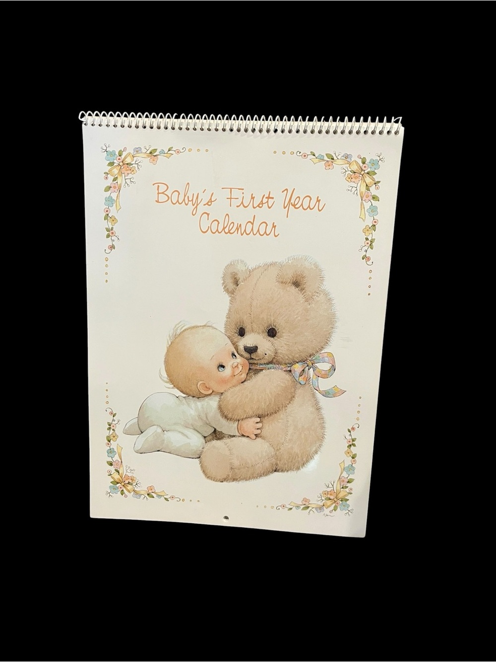 Baby's First Year Calendar Ruth J Morehead Vintage 1989 Warm & Whimsical 8386-7